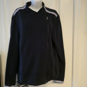 Saint+Sofia Cotton Biker Jacket Size 16/XL.